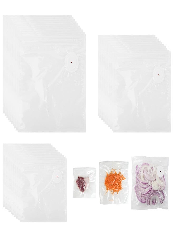 OGNWFUNK Vacuum Sealer Bags for Food Compatible with Feppo - 34 Pcs (3 Sizes: 11.8"x13.4", 10.2"x11", 8.3"x8.7"), BPA-Free Reusable Zipper Bags with 4 Seal Clips for Sous Vide, Cooking & Freezer Storage - Image 1