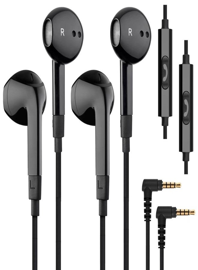 LUDOS FEROX 2 Pack Wired Earbuds in-Ear Headphones, 5 Year Warranty, Earphones with Microphone, Noise Isolation for 3.5mm Jack Ear Buds for iPhone, Samsung, Computer, Laptop, Kids, School Students - Image 1