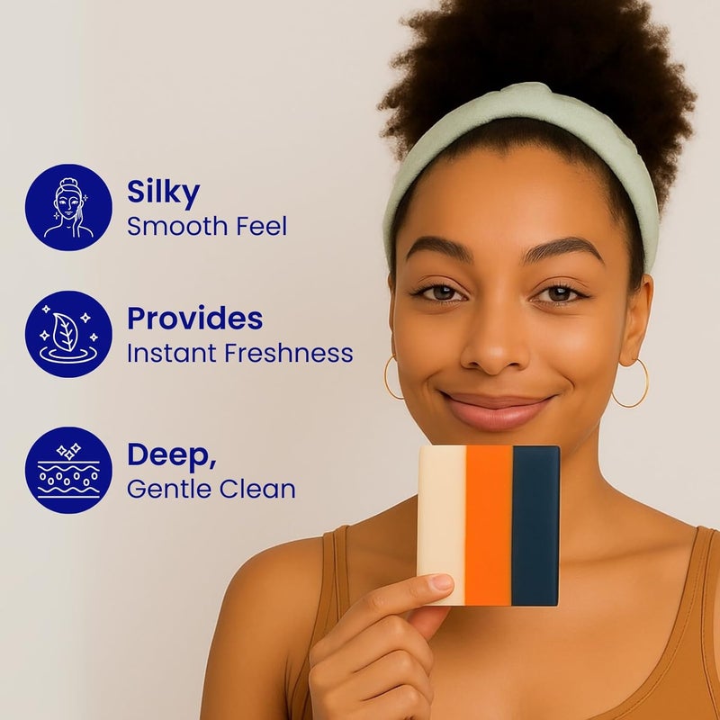 Relumins Premium 3in1 Glutablend Beauty Soap Bar For Smoother Clearer HealthierLooking Skin Now with Rosehips Gentle Face Body Cleanser 120g with Net - Image 4