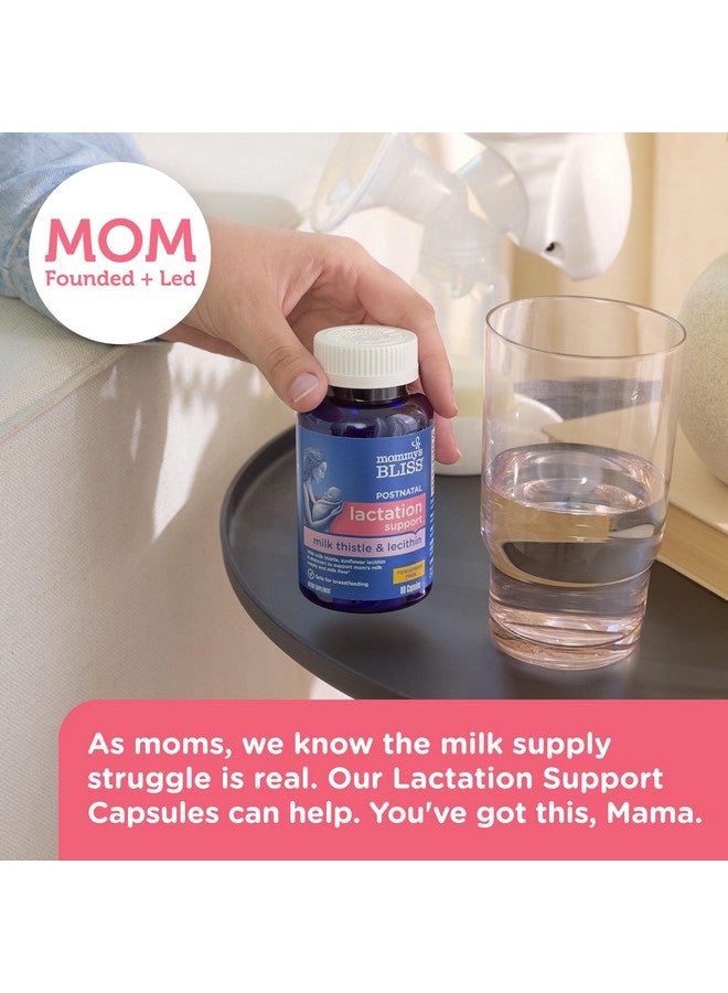 Mommy's Bliss Postnatal Lactation Support, Contains Milk Thistle, Shatavari, and Lecithin, 1 Bottle (60 Capsules) - Image 4