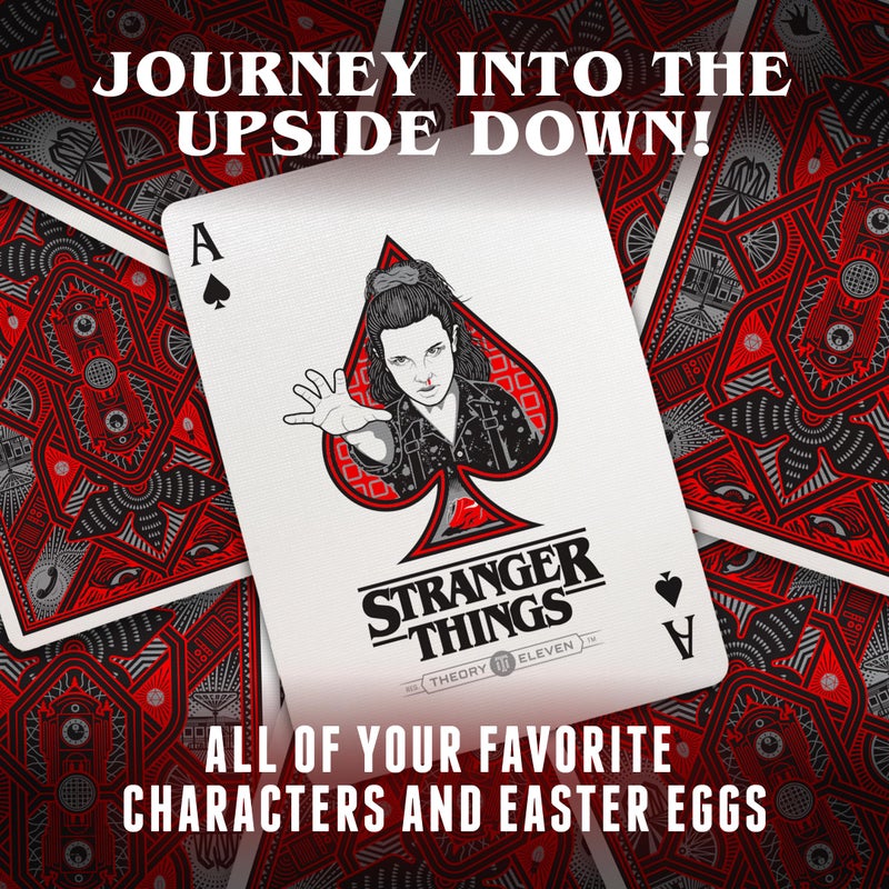 theory11 Stranger Things Premium Playing Cards, Poker Size Standard Index - Image 5