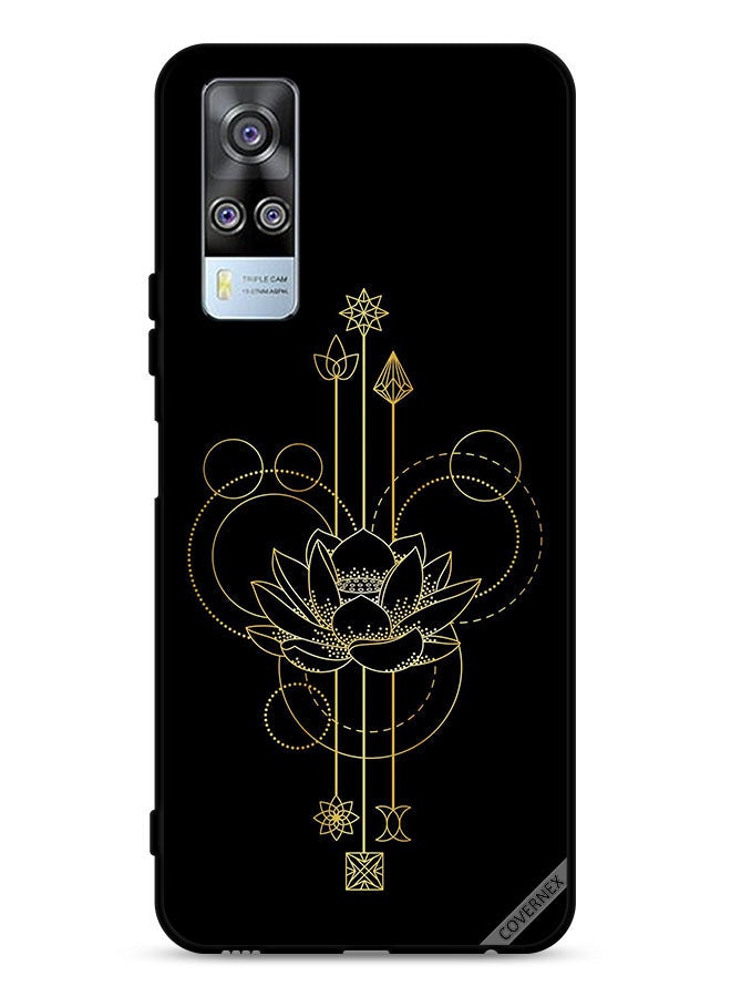 Covernex vivo Y51 2020 Protective Case Cover Modern Flower Art