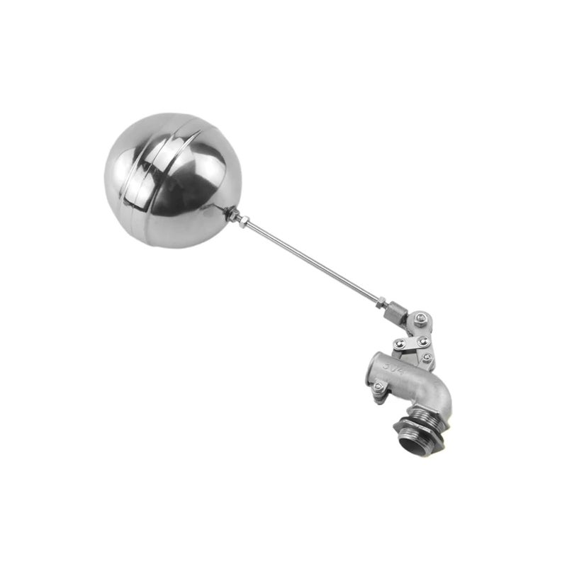 DN20 304 Stainless Steel Adjustable Float Valve Water Tank Floating Ball Switch - Image 1