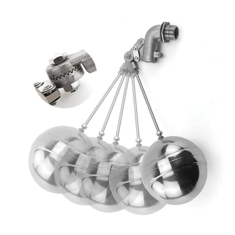 DN20 304 Stainless Steel Adjustable Float Valve Water Tank Floating Ball Switch - Image 4