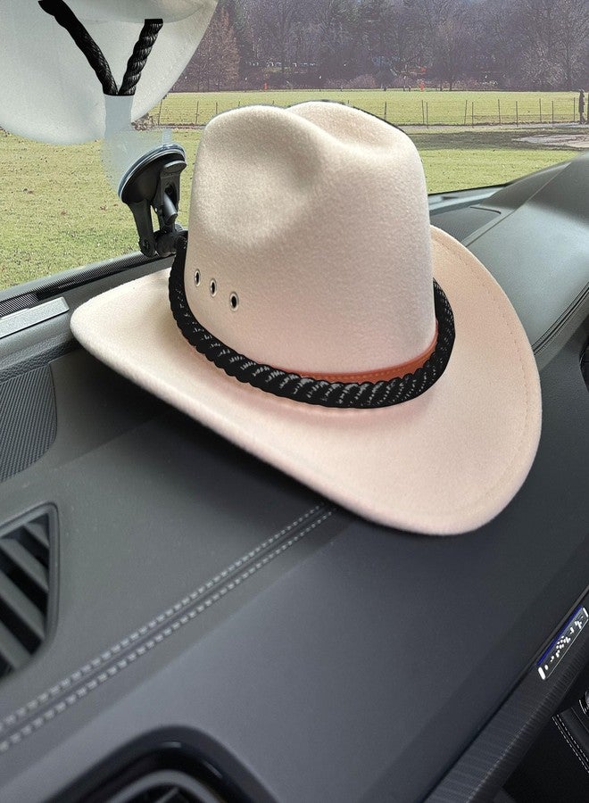 YOOLEETC 2PCS Cowboy Hat Mounts for Your Vehicle,Hat Holder for Truck Seat Car Accessories,Suction Cups are Available for Cars/Trucks/Home Doors (Black) - Image 5
