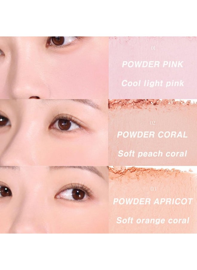 BBI@ BBIA - BBIA Ready To Wear Powder Cheek Blush 3 Color - Buildable & Blendable Soft Blush for Cheeks, Matte & Shimmery Finish, Lightweight, Long-Lasting, Vegan, Korea Face Makeup, 0.19oz (01 POWDER PINK) - Image 1