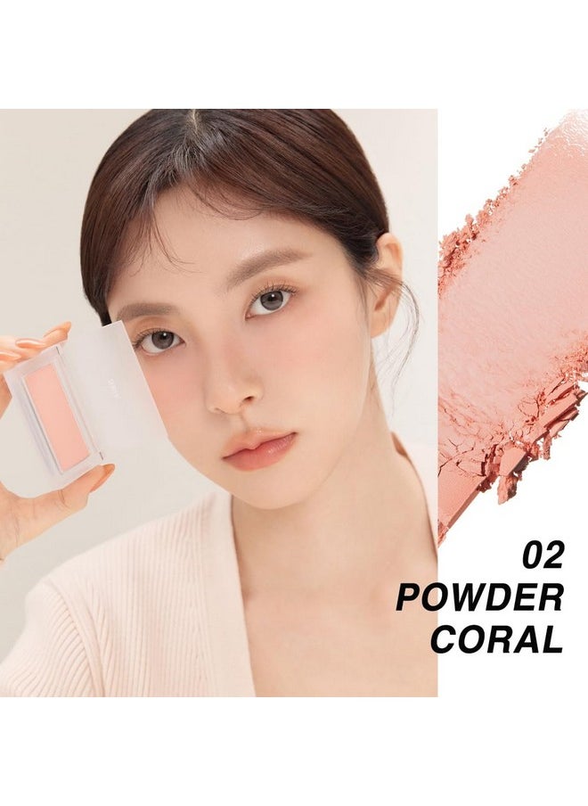 BBI@ BBIA - BBIA Ready To Wear Powder Cheek Blush 3 Color - Buildable & Blendable Soft Blush for Cheeks, Matte & Shimmery Finish, Lightweight, Long-Lasting, Vegan, Korea Face Makeup, 0.19oz (01 POWDER PINK) - Image 1
