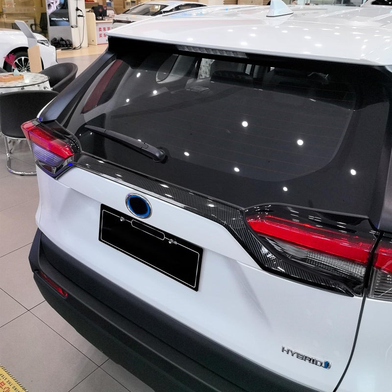 YAKANEY for Toyota RAV4 OEM Style Chrome Rear Lid Trunk Upper Curve, Sporty Window Moulding Trim, Exterior Accessories Strip Cover for RAV-4 2025 2024 2023 2022 2021 2020 2019 - Image 3