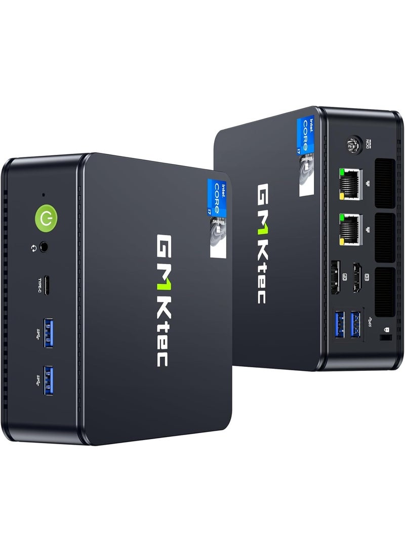 GMKtec Ultracompact Mini PC NucBox K7 Plus | Intel Core i7-13620H 13th Gen (10C/16T, Turbo 4.9GHz) | 32GB DDR5 RAM (16GBx2) | 1TB PCIe SSD | Windows 11 Pro | Dual 2.5G LAN | USB-C & USB4.0 | Compact Desktop Computer NucBox K7 PLUS - Image 1