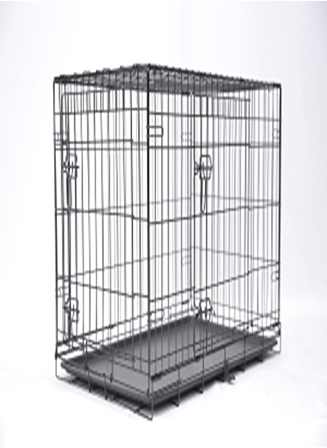 Urban pets Foldable Dog Crate - L Size, 91x 56 x 63 cm 