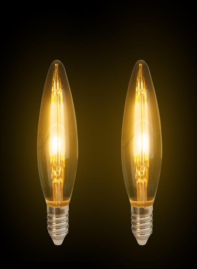 Kinis Vintage Style Candle Shape Light Bulbs for Wall, Hanging, Pendant, Chandelier & Decorative Lights (KIN-C35, Pack of 3) - Image 4