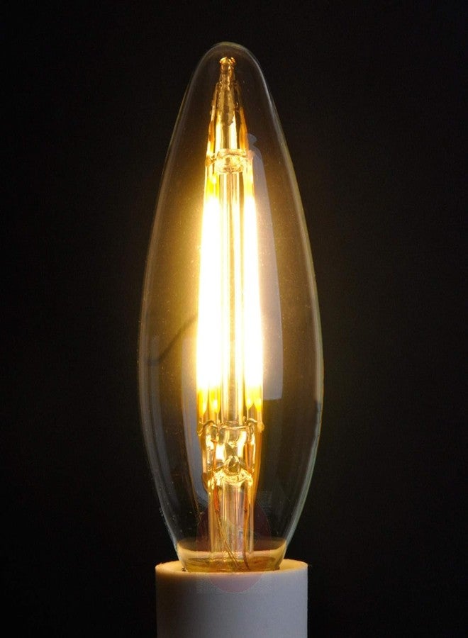 Kinis Vintage Style Candle Shape Light Bulbs for Wall, Hanging, Pendant, Chandelier & Decorative Lights (KIN-C35, Pack of 3) - Image 3