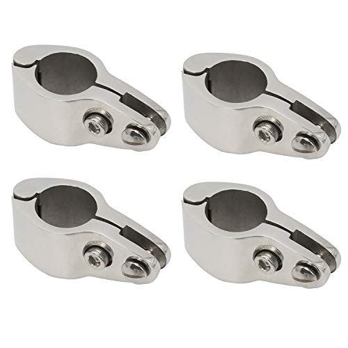 NovelBee 4pcs of 316 Stainless Steel Bimini Top Hinge Rail Mount 1" - Image 2