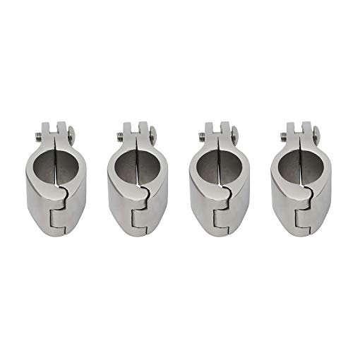 NovelBee 4pcs of 316 Stainless Steel Bimini Top Hinge Rail Mount 1" - Image 3