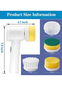 Generic 5 in 1 Cordless Rechargeable Electric Cleaning Brush  - Image 2