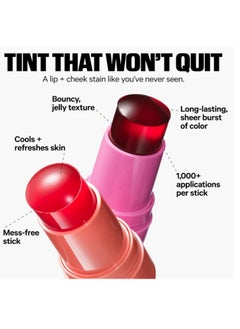 MILK MAKEUP Milk Makeup Cooling Water Jelly Tint, Burst - 0.17 oz - Sheer Lip & Cheek Stain - Buildable Watercolor Finish - 1,000+ Swipes Per Stick  - Image 4