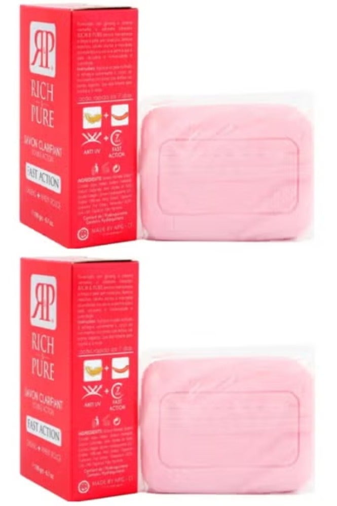 ريتش آند بيور قطعتين من صابون التنظيف المزدوج الفعال سريع المفعول 2×190 جم