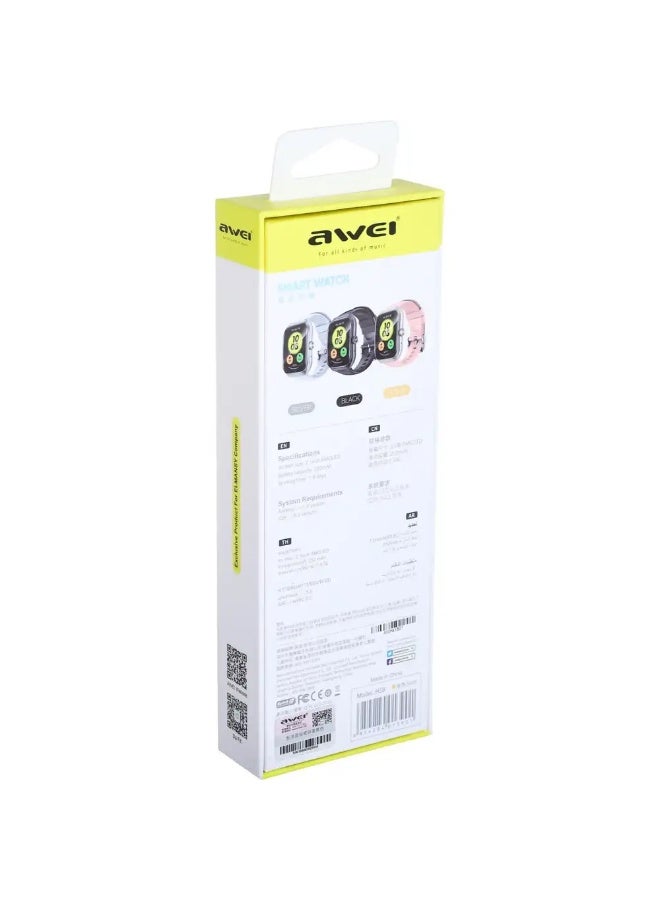 Awei H58 Smart Watch 2.1 inches AMOLED IP67 Waterproof Bluetooth Calls Fitness Bracelet Compatible with Android iOS - Gold - Image 3