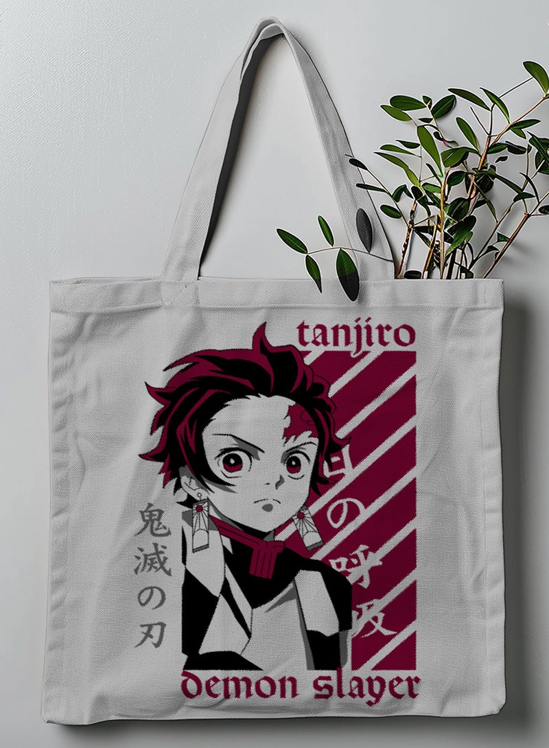 لوحة حقيبة يد بأحزمة كتف من البوليستر بتصميم أنمي تانجيرو - Image 1