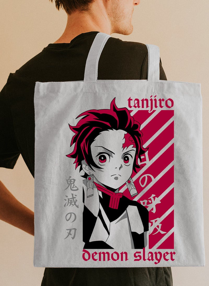 لوحة حقيبة يد بأحزمة كتف من البوليستر بتصميم أنمي تانجيرو - Image 2