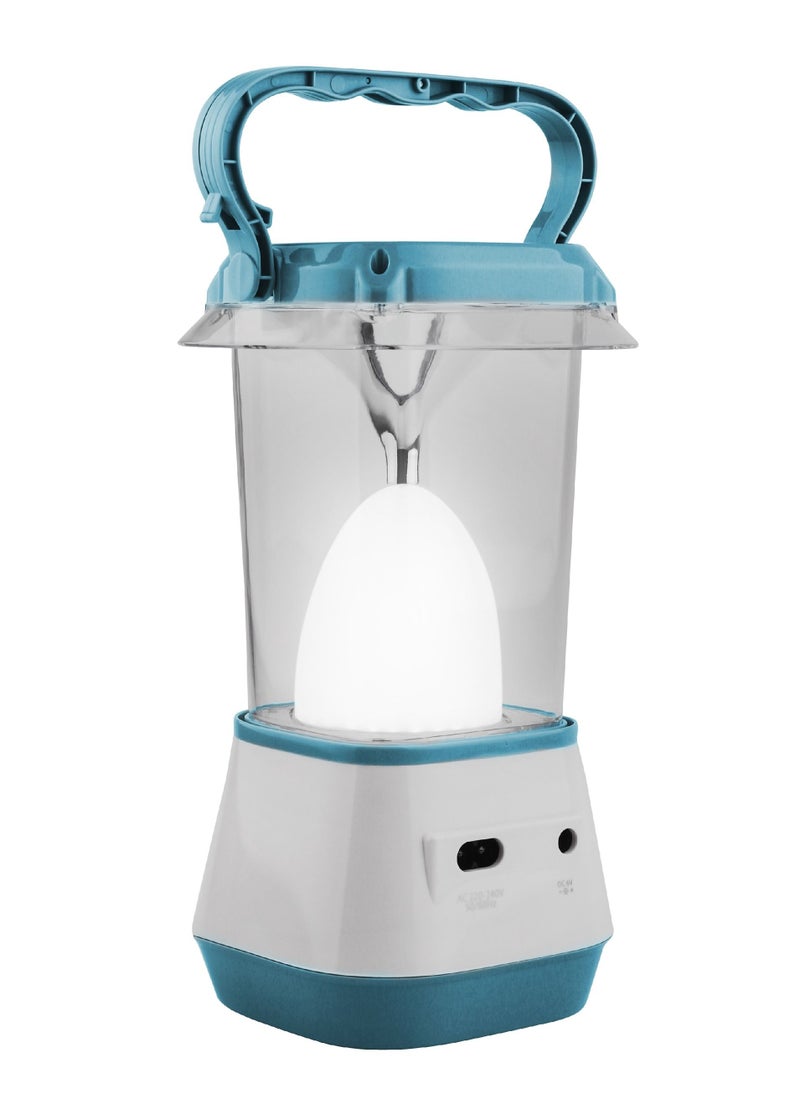 SONASHI - 360 Rechargeable Emergency Light with Solar Panel Function  Working Time 4 Hours  Buildin Battery with Charging Indicator  Portable Handle for Easy Carry  Durable Lights SEL-723S Blue - Image 1