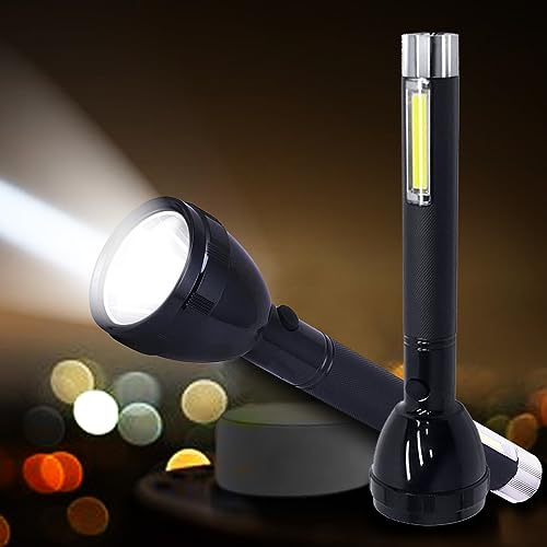 Pick Ur Needs Rechargeable Emergency Long Range Search Torch Light 50W with COB Side Light - Image 2