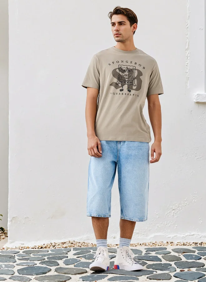 SP Characters SpongeBob SquarePants Print T-shirt
