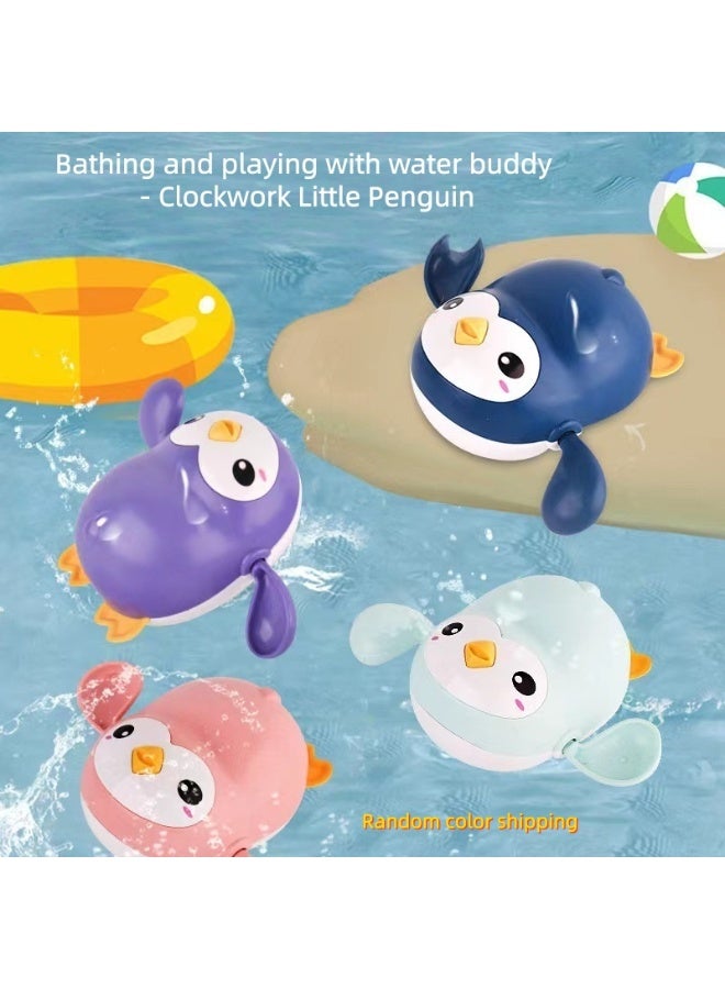 5-piece set of children's water play toys, water gun, swimming toy, watering can, penguin swimming toy - Image 5