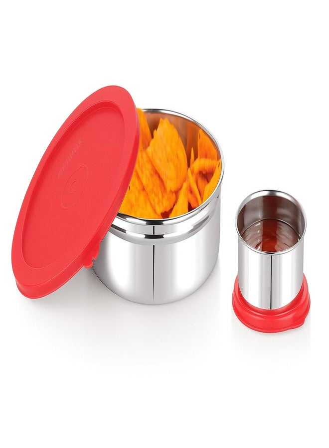 sunlife - Meal Time Lunchbox- with 1 Large & 1 Small Container - Leakproof - Ideal for School & Collage (Multicolor) - Image 5