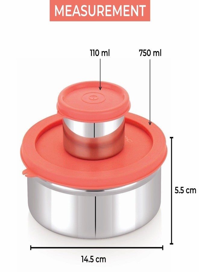 sunlife - Meal Time Lunchbox- with 1 Large & 1 Small Container - Leakproof - Ideal for School & Collage (Multicolor) - Image 3