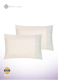 Melen Double Summer Bedding Set 6 Pieces - Storm- Beige  - Image 4