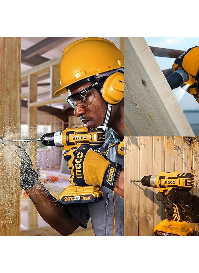 INGCO Cdli2002 20 Volt Lithium Ion Cordless Drill Set  - Image 5