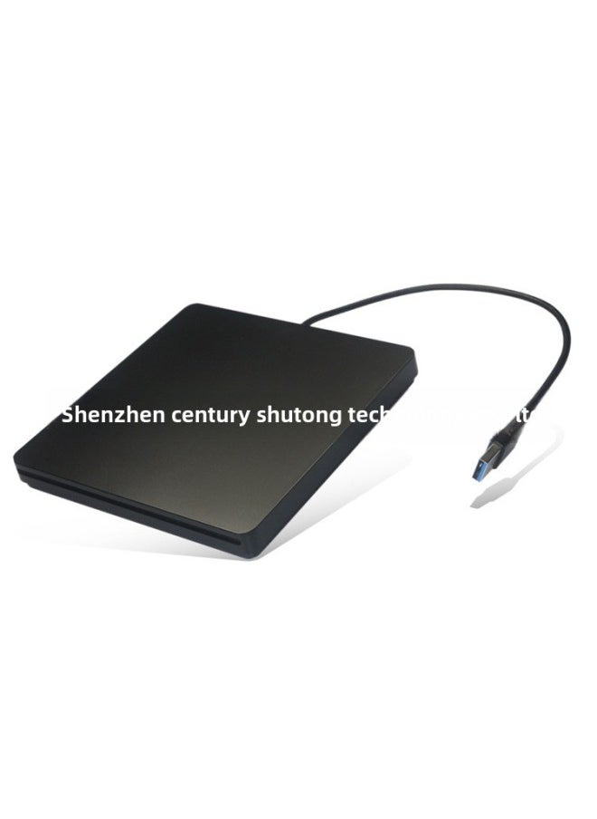 Generic - SATA Optical Drive Box Ultra-thin Optical Drive Kit USB3.0 External Optical Drive Box Automatic Suction Disc Drive Box-Color:White - Image 1