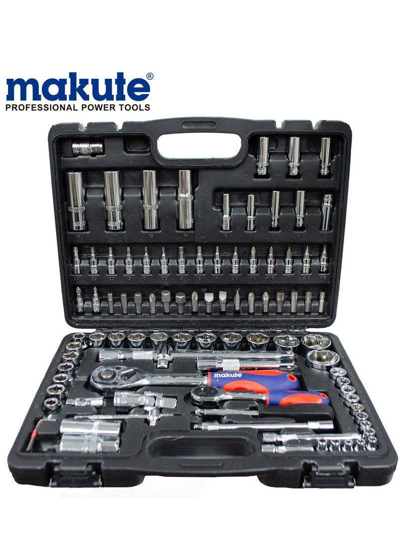 makute 94 Pieces Socket Set with Automatic Hand Wrench - Image 1