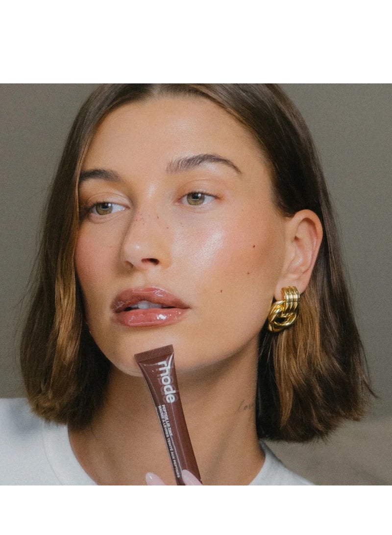 Rhode iPhone 14 Plus Silicone Lip Holder for Cell Phone, Lip Gloss Adhesive Sleeve for Phone, Lip Holder Stick-on Phone Case, Back Stick On Holder for Rhode iPhone 14 Plus Phones Case（Espresso） - Image 4