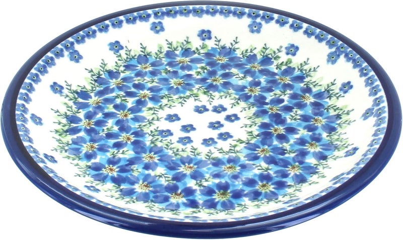 Blue Rose Pottery Blue Rose Polish Pottery Kalina Small Dinner Plate - Image 1