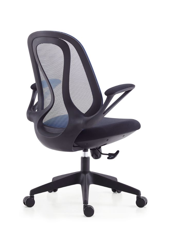 Fatio Mid-Back Ergonomic Mesh Chair - High Quality Fiber Glass PP - Black Office Chair - Image 3