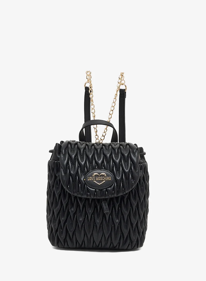 Love Moschino Zip over top handle backpack