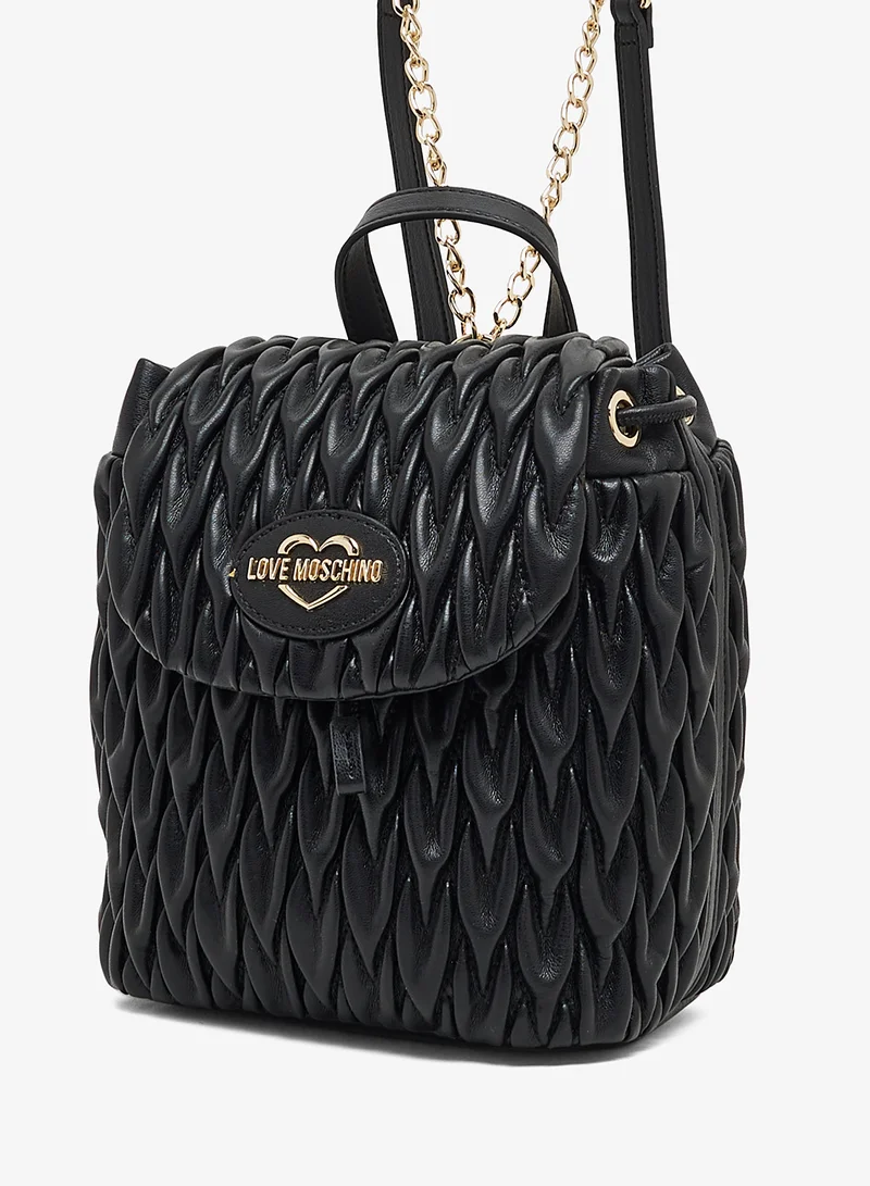 Love Moschino Zip over top handle backpack