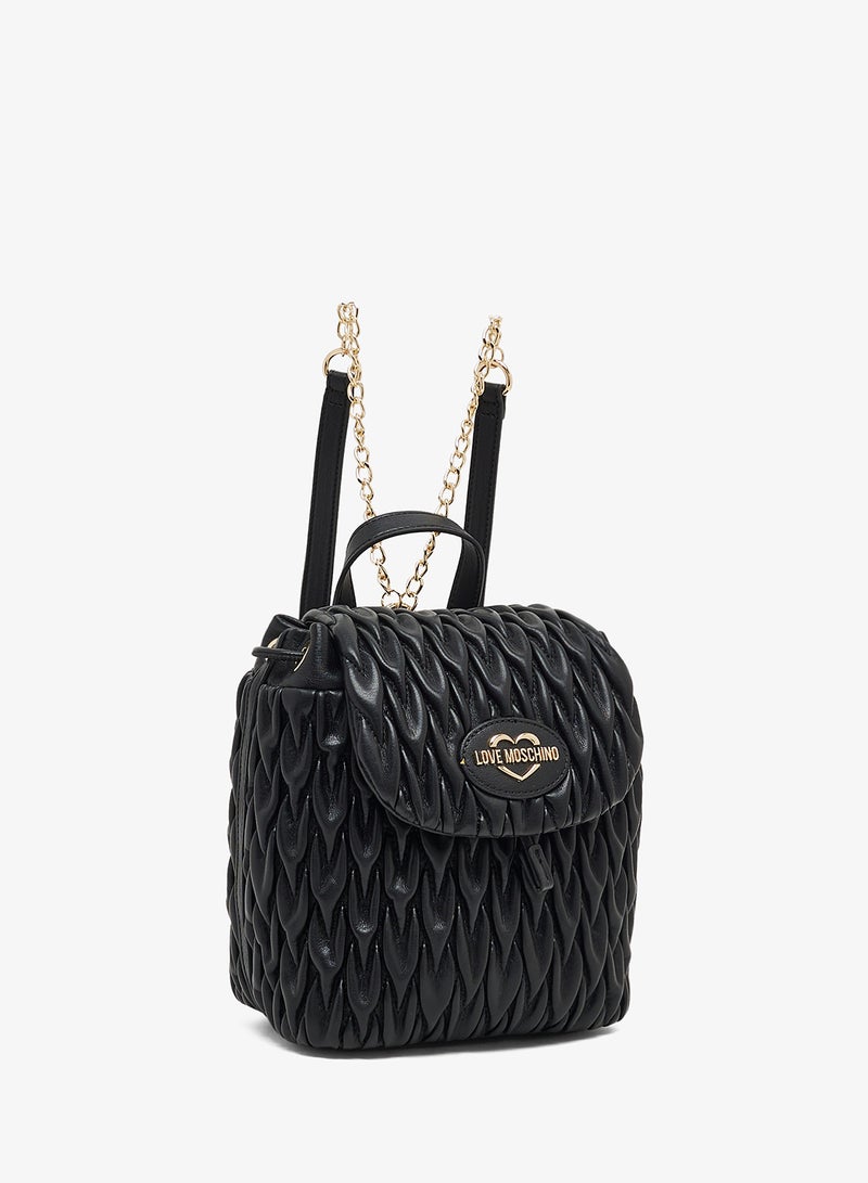 Love Moschino Zip over top handle backpack - Image 3