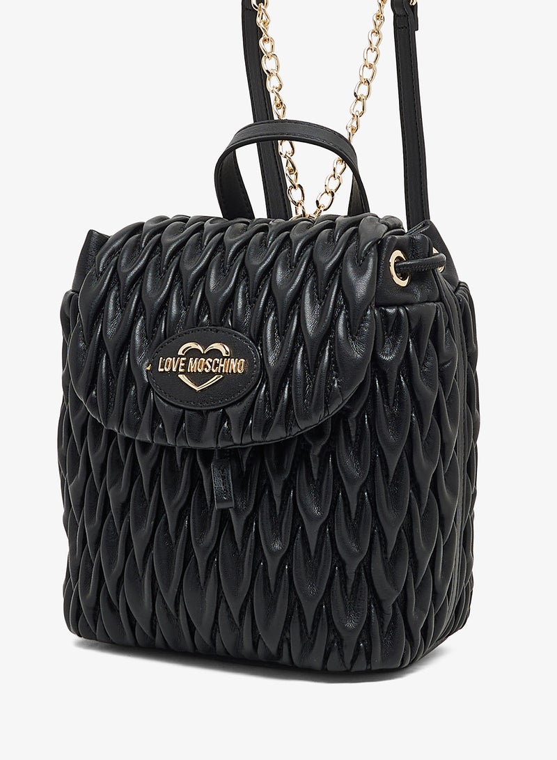 Love Moschino Zip over top handle backpack - Image 4