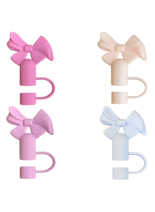 New Bow Straw Sleeve 10mm Stanley Straw Stereo Straw Cap Dust Cap Factory Direct Supply-Color:Purple  - Image 2