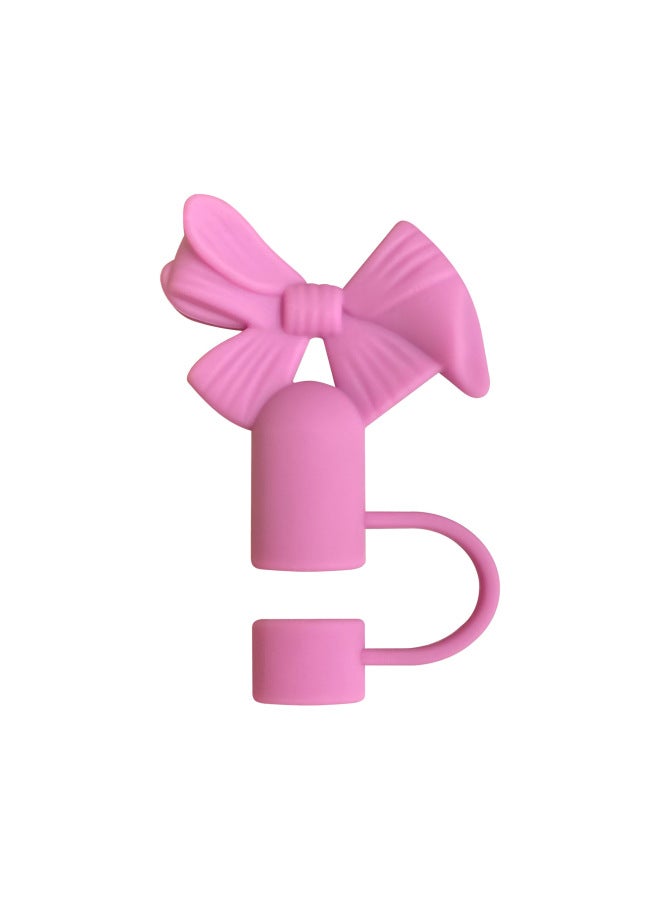 New Bow Straw Sleeve 10mm Stanley Straw Stereo Straw Cap Dust Cap Factory Direct Supply-Color:Purple  - Image 4
