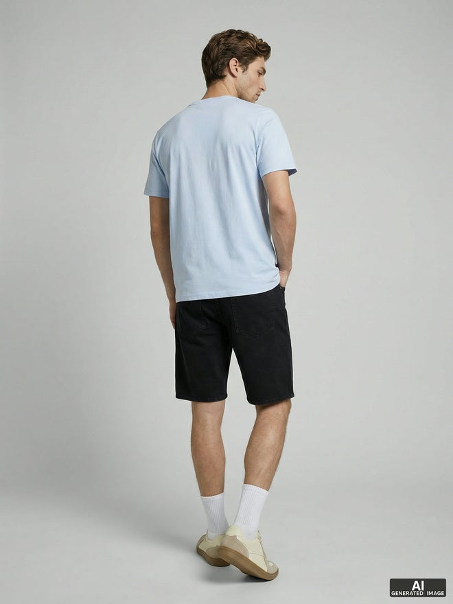 Rebel Men Graphic Print Crew Neck T-Shirt - Image 4