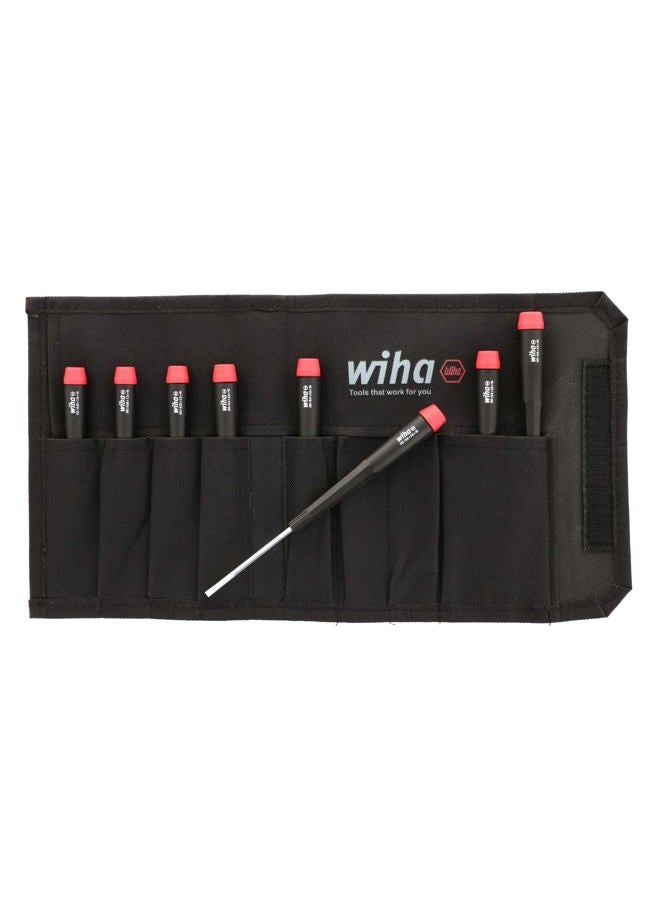 Wiha 26099 Precision Slotted Screwdriver Set In Canvas Pouch, 8 Piece Set - Image 2