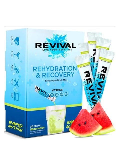 Revival Rehydration & Recovery - Watermelon Flavours 30's Serving Pack