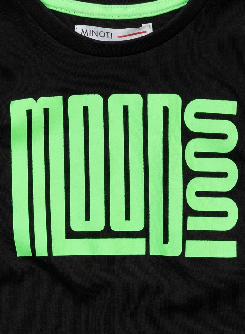 MINOTI Boys Printed T-Shirt with Short Sleeves