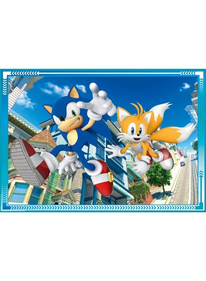 Clementoni Sonic the Hedgehog Super Color 4-in-1 Puzzle - Image 3