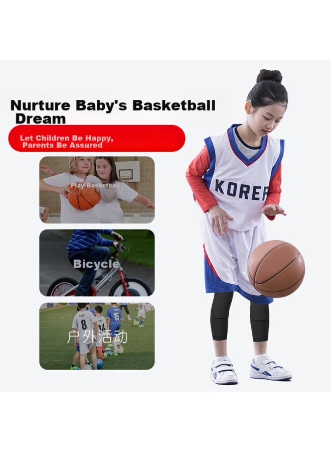 Gingpai Sport Children's Knee And Elbow Pads, Boys' Anti-fall Set, For Cycling, Basketball, Skateboarding, Soccer, Sports, Summer Thin Style, Black, Xs - Image 4