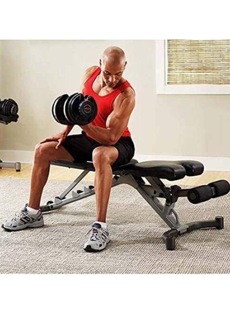 Huitich 1 Pc Versatile 40kg Adjustable Dumbbell with Silicon Steel Construction Black - Image 5